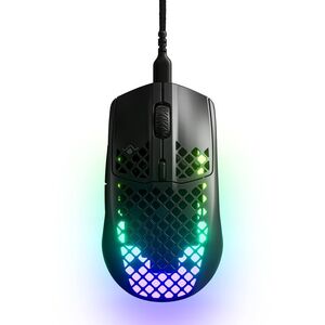 SteelSeries USB ゲーミングマウス 有線 超軽量 IP54規格 防水 防塵 SuperMeshケーブル 3ゾーンRGBイルミネ