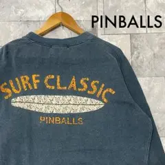 PINBALLS バックプリント スウェット 裏起毛 USA企画 SURF