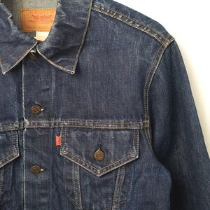 70s ビンテージ Levis リーバイス 70505 インディゴ Gジャン 66前期 66シングル デニムジャケット 40 USA製