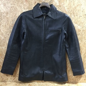 A.P.C. レザー ジャケット XS ネイビー apc アーペーセー