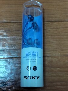 Y1200 : SONY イヤホン MDR-EX155　新品未使用　ブルー