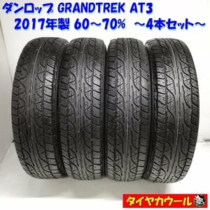 ◆本州・四国は送料無料◆ ＜訳アリ特価！ ノーマルタイヤ 4本＞ 175/80R16 ダンロップ GRANDTREK AT3 60～70% 2017年製 ジムニー