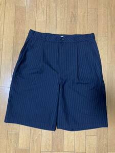 STUSSY VOLUME PLEATED SHORT STRIPE 36 ショートパンツ ショーツ ハーフパンツ 