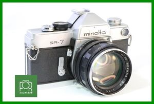 【同梱歓迎】ジャンク■MINOLTA SR-7 ボディ+AUTO ROKKOR-PF 58mm F1.4■EE1152