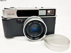 シャッターOK Konica コニカ HEXAR ヘキサー Silver シルバー 35mm F2.0 コンパクト フィルムカメラ 1581Y12-7