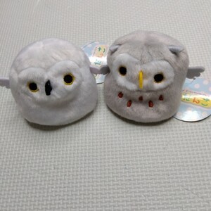 とりだんご ぬいぐるみ 2個 セット シロフクロク ミミズク 鳥 ふわふわ 可愛い てのりぬいぐるみ