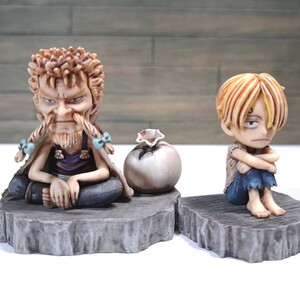 ゼフ&サンジ　リペイント塗装済み完成品　■ワンピース/ONE PIECE figure repaint■ワールドコレクタブルフィギュア■ワーコレ■WCF