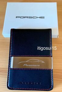 ★【未使用】ポルシェ パナメーラ★マネークリップ付 ETC カードケース 箱付★ノベルティ★PORSCHE Panamera パスケース