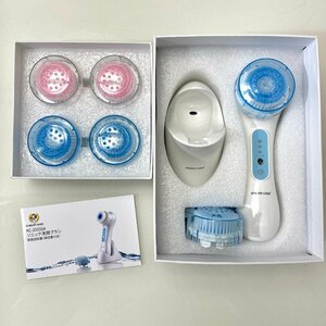 *M* Ultrasonic Facial Brush ソニック洗顔ブラシ KC-2033SA 替えブラシセット スキンケア ニキビ予防 アタッチメント付き *M-230618