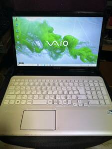 中古起動確認済 SONY VAIO SVE151J13N (SVE15135CJW) メモリ8GB・HDD750GB