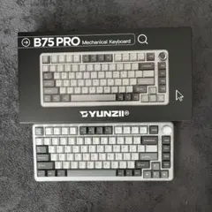 YUNZII B75 PRO ミルクスイッチ グレー us配列