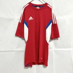 adidas サッカーウェア 半袖 スリーストライプ Mサイズ ビンテージ