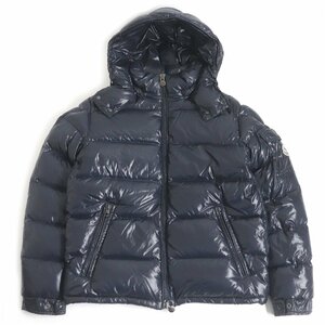 極美品 MONCLER モンクレール MAYA GIUBBOTTO ロゴワッペン WZIP パフィージャケット ダウンジャケット ネイビー 2 メンズオススメ