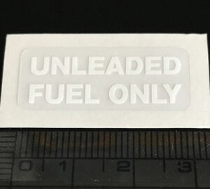 ポルシェ　空冷　911系　930/964/993共通　燃料メーターガラス交換・レストア用　UNLEADED FUEL ONLY デカール　レプリカ/製作品 05