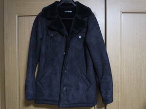 TETE　HOMME★ムートン調　ブラック　ジャケット★L　美品