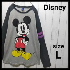 【Disney】Mickey Print Raglan Tee　D1988