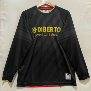 SALE! DIBERTO (ディベルト) 長袖 プラクティス シャツ (XL) BLACK | futsal soccer フットサル サッカー ブラック セール