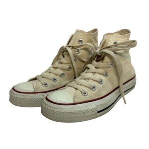 D165 CONVERSE コンバース オールスター レディース ハイカットスニーカー US4 23cm ホワイト キャンバス