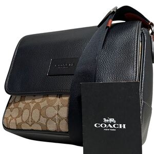 1円〜【入手困難品】現行品 コーチ COACH スプリント マックバッグ25 ショルダーバッグ メッセンジャーバッグ レザー メンズ レディース