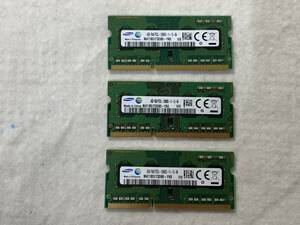 ★SAMSUNG　★4GB　1R×8　PC3L-12800S　3枚　計12GB