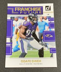 2022 Panini Donruss Franchise Future Odafe Oweh No.FF-OO Baltimore Ravens NFL オダフ・オウェ レイブンズ　インサート　パニーニ