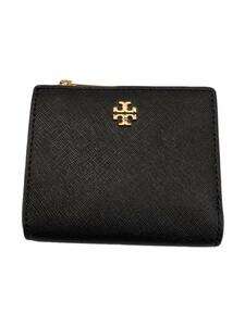 TORY BURCH◆2つ折り財布/-/BLK/レディース