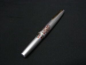 ■美品■ PILOT パイロット ペン先 14K 585 14金 万年筆 筆記用具 文房具 ステーショナリー メンズ レディース シルバー系 DE9209