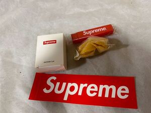 新品 supreme シュプリーム ノベルティ シャワーキャップ 歯ブラシ フォーチュンクッキー エラー Box Logo ステッカー ボックスロゴ