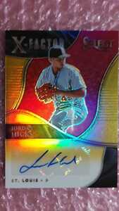 送料込即決 10枚限定 2021 Panini Select X-Factor Signatures Gold Prizm No.XFS-JH Jordan Hicks ジョーダン・ヒックス 直筆サインカード