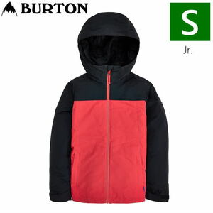 23-24 BURTON BOYS LODGEPOLE JKT カラー:TRUBLK TOMATO Sサイズ 子供用 スノーボード スキー ジャケット JACKET 日本正規品