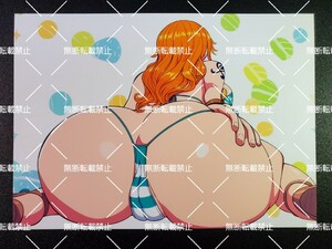 ONE PIECE　ワンピース　ナミ　B　写真　イラスト　同人　ファンアート　イラストアート　2L