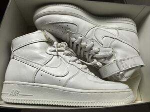 1994 NIKE AIR FORCE 1 HIGH SC WHITE-LIGHT ZEN GREY US10 新品 630034-111