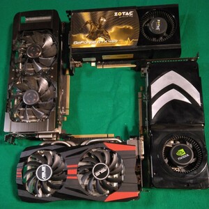 送料無料★グラフィックボード 四つセット 動作未確認 ZOTAC nvidia ASUS 