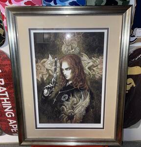 小島文美 Ayami Kojima リトグラフ 版画 妖伐 1/100 悪魔城ドラキュラ キャッスルバニア Akumajo Dracula Castlevania Sangre 緋いユリ