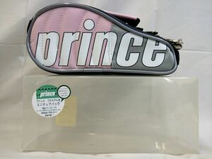 C1-6【未使用】prince プロモデル型 ミニチュアバッグ ピンク 11*21*6.5cm 小物入れ ポーチ アクセサリ プリンス 【長期保管品】