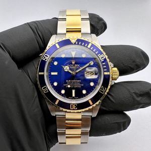 中古美品 ROLEX ロレックス16613 純正 青サブマリーナ 程度◎ ギャラ有り オーバーホール/仕上げ済み