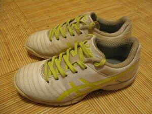 【Used】asics（アシックス）DS-light（白×黄色）：トレーニングシューズ：20.0cm