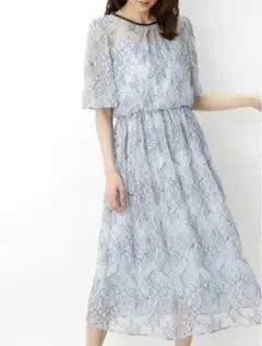 NATURAL BEAUTY BASIC レースギャザーワンピース 新品タグ付き