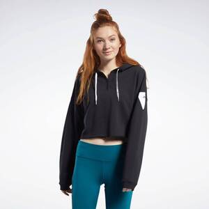 新品　Reebok リーボック　フーディー [Meet You There Hoodie] パーカー　フード付き　ロングスリーブ　トレーナー　ブラック　黒