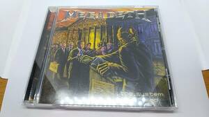 CD メガデス　the system has failed 輸入盤　中古品