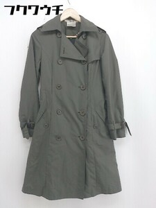 ■ ◎ KATHARINE HAMNETT LONDON ライナー ウエストベルト付き 長袖 コート サイズM カーキ系 レディース