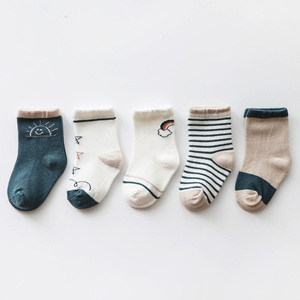 ☆ テンキ ☆ Lサイズ（3～5才推薦） ☆ キッズ ソックス 5枚セット sesocks01 ベビー 靴下 セット ソックス キッズ くつ下 ベビーソックス