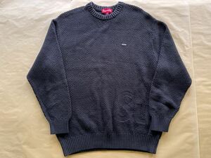 ★美品【 XL 】 Supreme Textured Small Box Sweater Black / 黒 ブラック ニット セーター 20AW / logo シュプリーム プルオーバー 