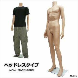 メンズ ヘッドレスマネキン [肌色２] 軽量 丸洗い 分解可 男性 マネキン/18Э