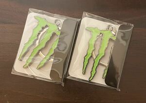 非売品 未開封 2個セット Monster Energy モンスターエナジー キーホルダー バイク 爪 MONSTER 金属製 ドリンク 覚醒効果 エナジードリンク