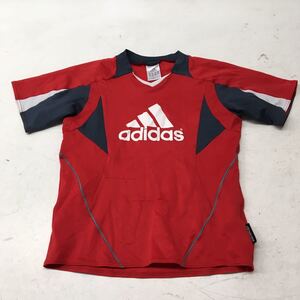 送料無料★adidas アディダス★半袖Tシャツ　トップス★ジュニア　キッズ　130★赤#40623sj128