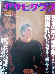 アサヒグラフ 1987年6月5日号　 麻実れい/ハンバーガー戦争/井上都・井上ひさし/木村厚子・競艇/不思議の国のアリス/きゃんひとみ/森高千里