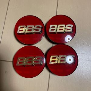 BBS センターキャップ レッド ゴールド