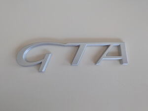 [日本国内未流通]アルファロメオ 新型ジュリア(952)専用 3D GTAタイプ 筆記体 「GTA」 リアエンブレムバッジ 無塗装品