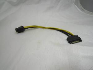 SATA 15pin 6pin PCI Express PCI-E 電源変換 ケーブル [jah